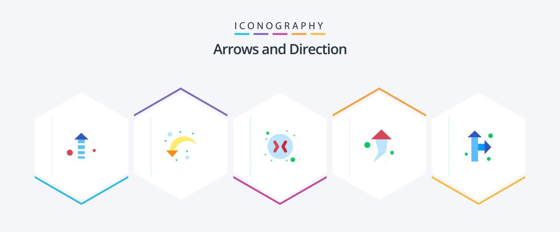 Arrow 25 Flat icon pack including . right up. change arrows. pointer. up vector