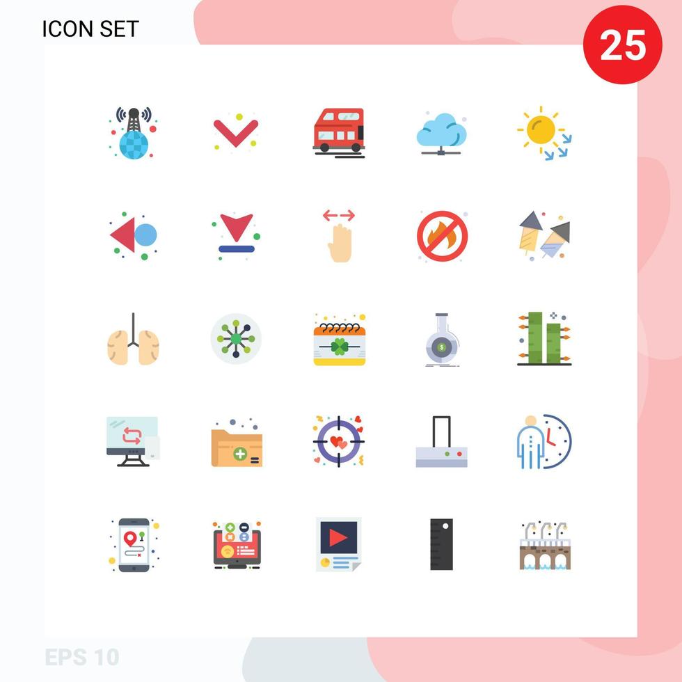 Universal Icon Symbols Group of 25 Modern Flat Colors of dry skin technology coach server data Editable Vector Design Elements