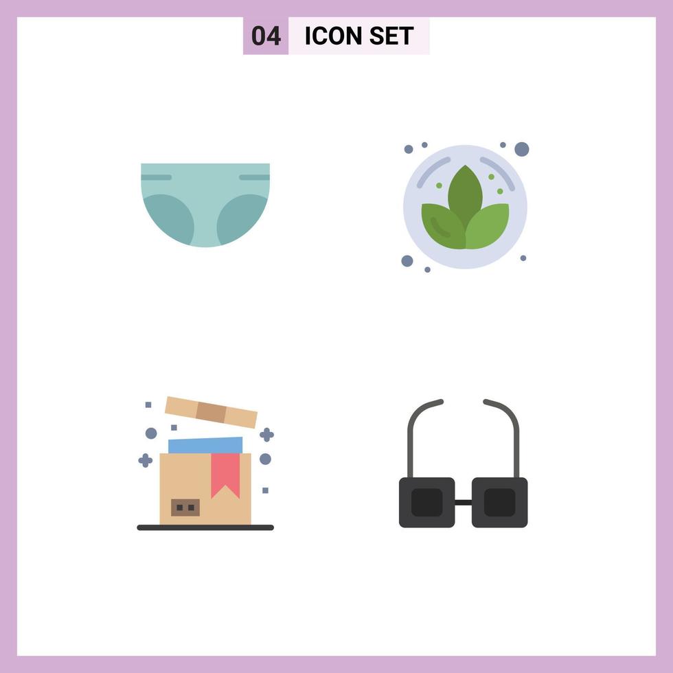 Universal Icon Symbols Group of 4 Modern Flat Icons of baby product diaper sauna valentine Editable Vector Design Elements