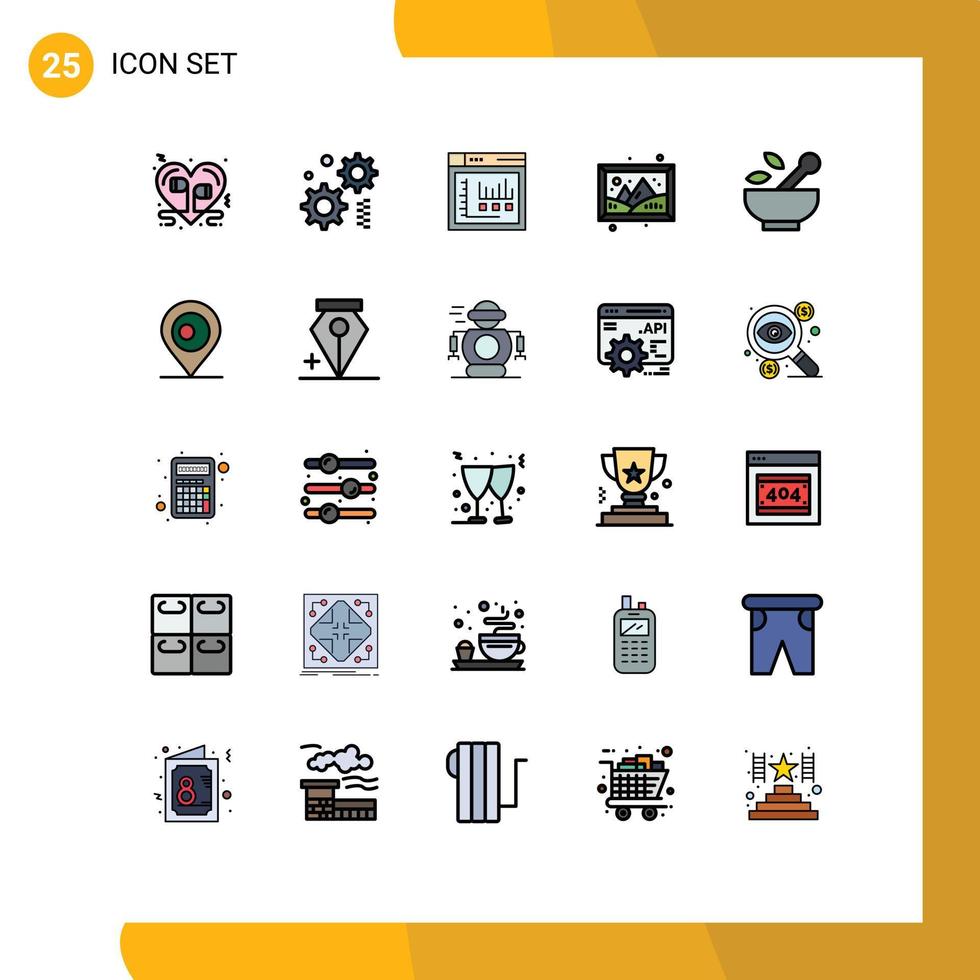 25 Creative Icons Modern Signs and Symbols of medical hobby browser hobbies image Editable Vector Design Elements