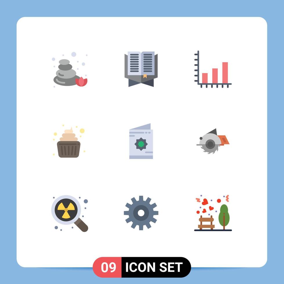 Set of 9 Modern UI Icons Symbols Signs for invitation kid analysis family baby Editable Vector Design Elements