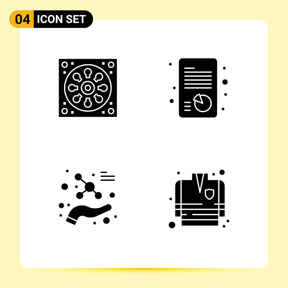 Thematic Vector Solid Glyphs and Editable Symbols of bathroom atom toilet report science Editable Vector Design Elements