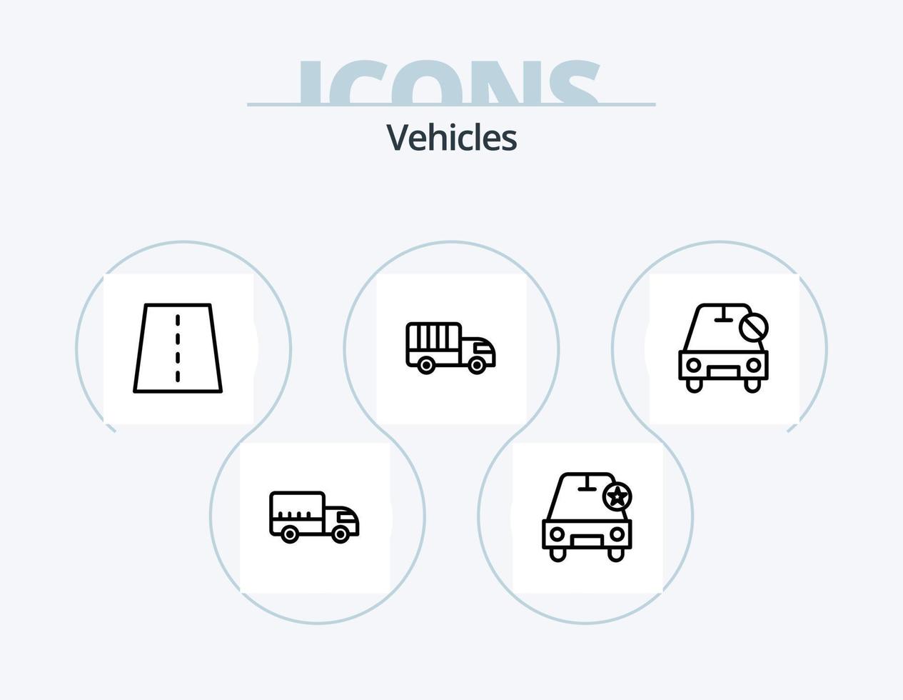 Vehicles Line Icon Pack 5 Icon Design. more. add. car. plane. slash vector