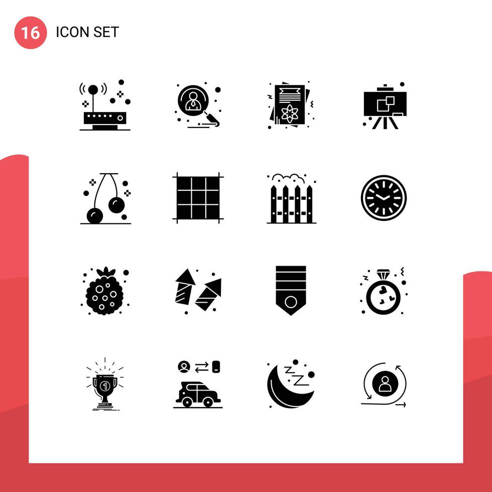 Stock Vector Icon Pack of 16 Line Signs and Symbols for food school shortlisted education invite card Editable Vector Design Elements