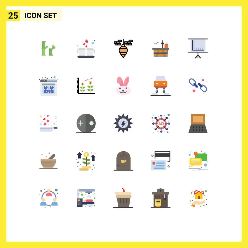 paquete de iconos vectoriales de stock de 25 signos y símbolos de línea para transporte tránsito plomada envío aeropuerto elementos de diseño vectorial editables vector