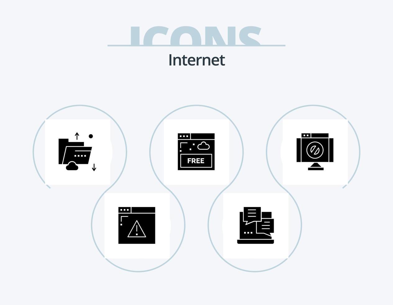 Internet Glyph Icon Pack 5 Icon Design. cross. internet. cloud. free. storage vector