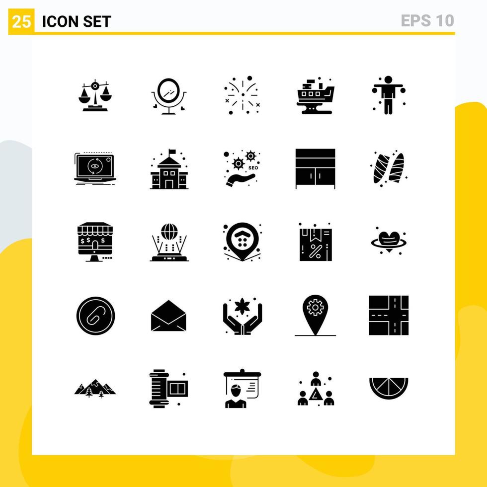 Modern Set of 25 Solid Glyphs Pictograph of pollution leaked merroir fire canada Editable Vector Design Elements