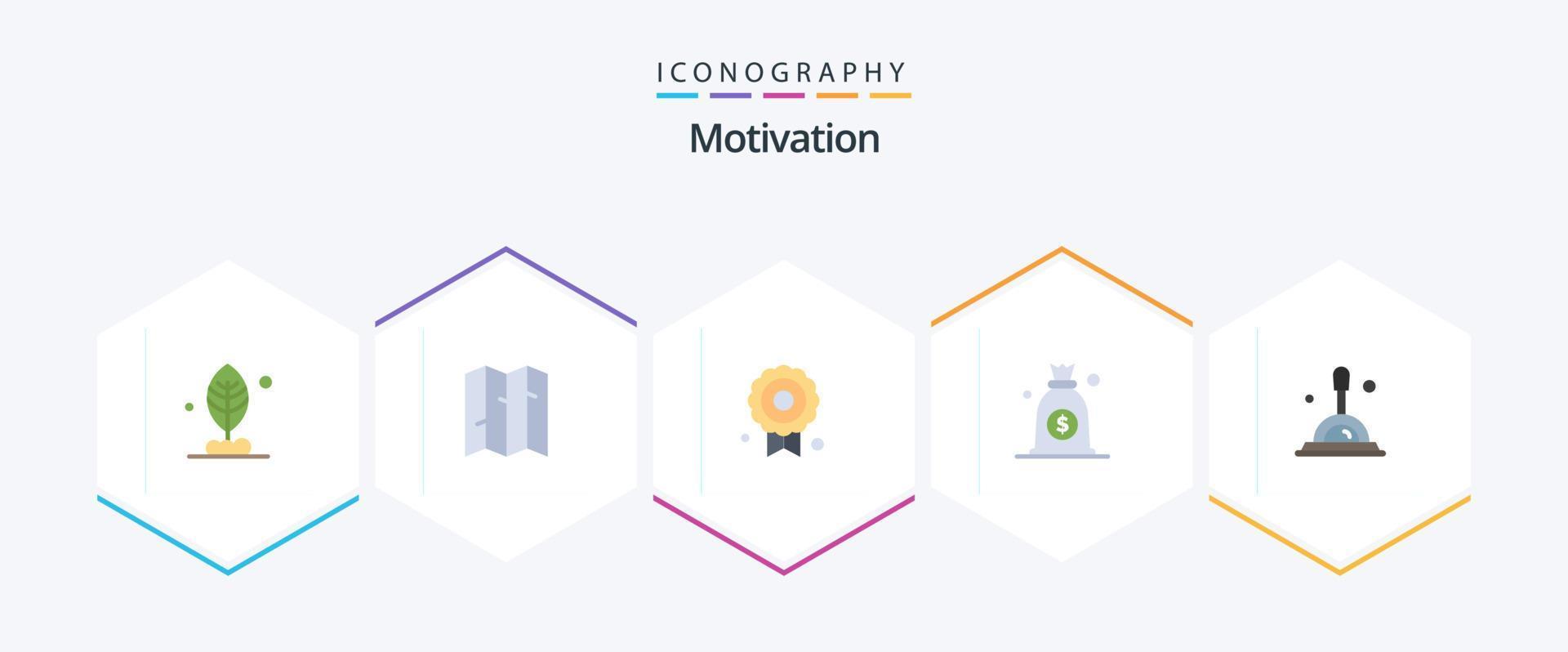 Motivation 25 Flat icon pack including . . quality. deep search. search vector