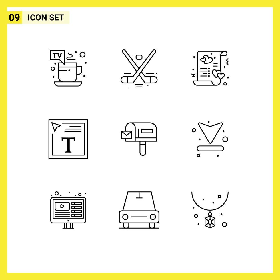 Outline Pack of 9 Universal Symbols of font font color olympics color fill in text love Editable Vector Design Elements