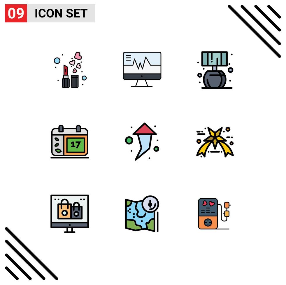 conjunto de 9 iconos de interfaz de usuario modernos símbolos signos para elementos de diseño vectorial editables del día de irlanda de inicio de flecha hacia arriba vector