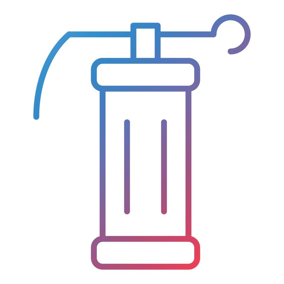 Smoke Grenade Line Gradient Icon vector
