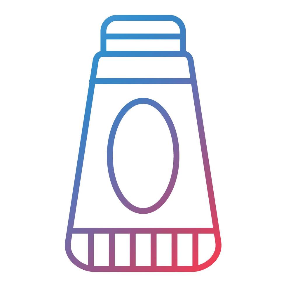 icono de gradiente de línea de pasta de dientes vector