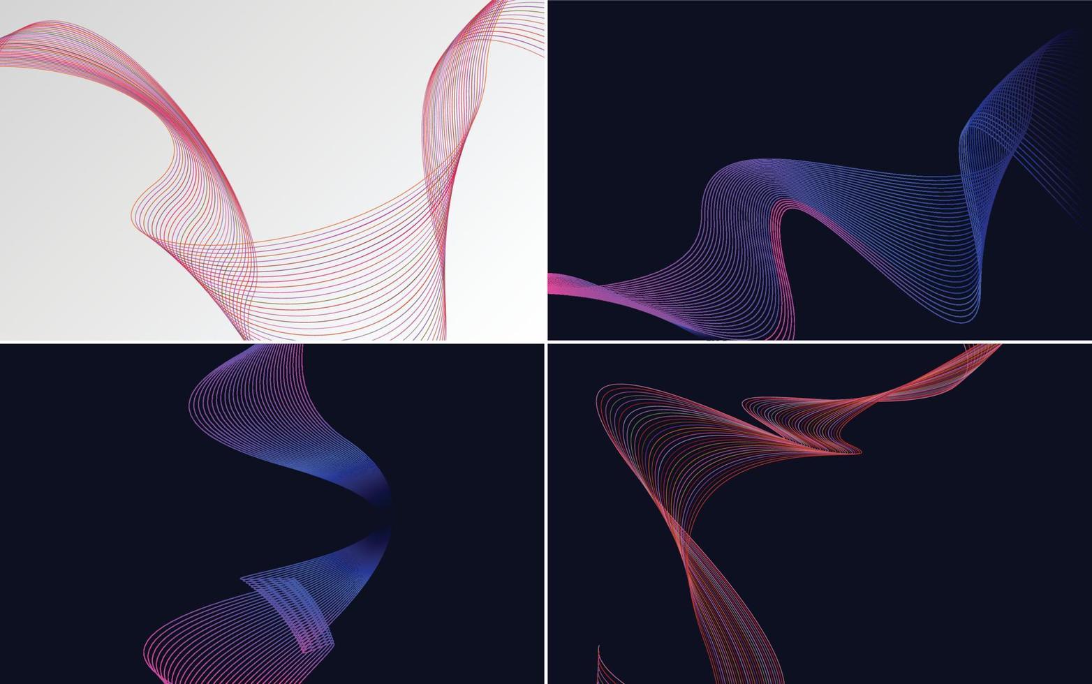 modern wave curve abstract presentation background Pack vector