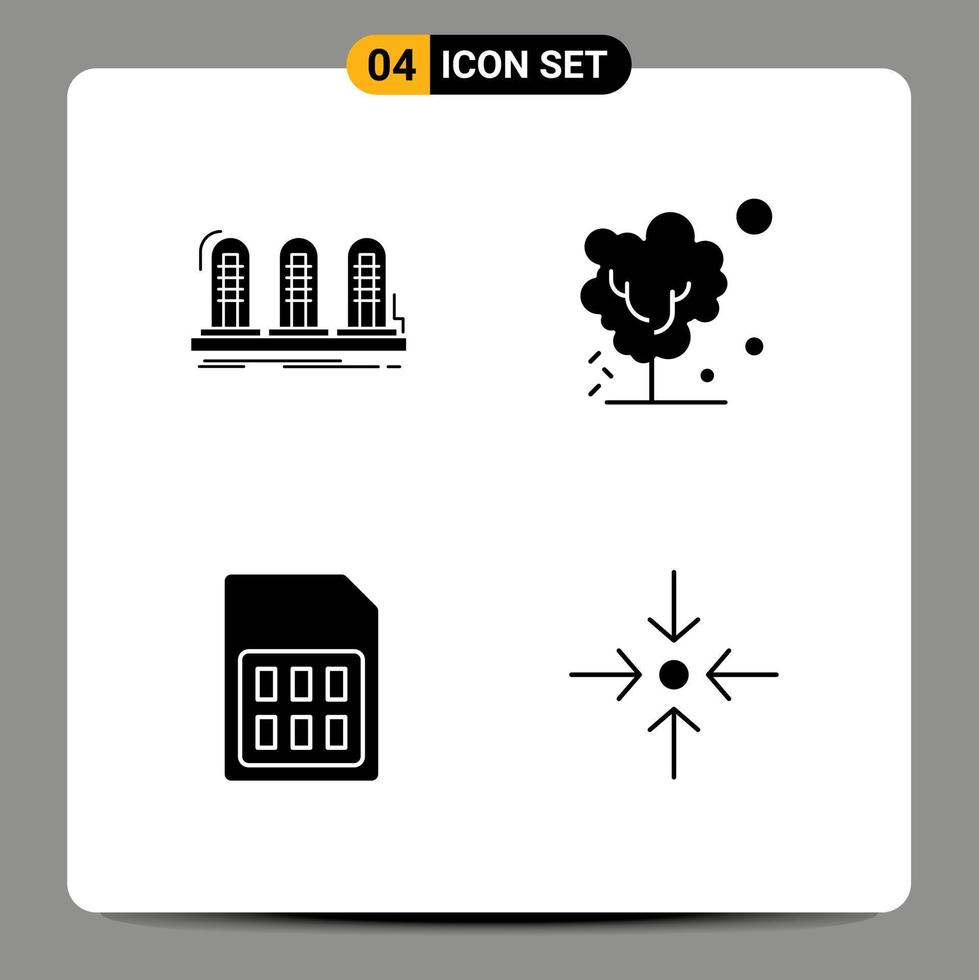 Modern Set of Solid Glyphs Pictograph of amplifier warming sound global mobile Editable Vector Design Elements