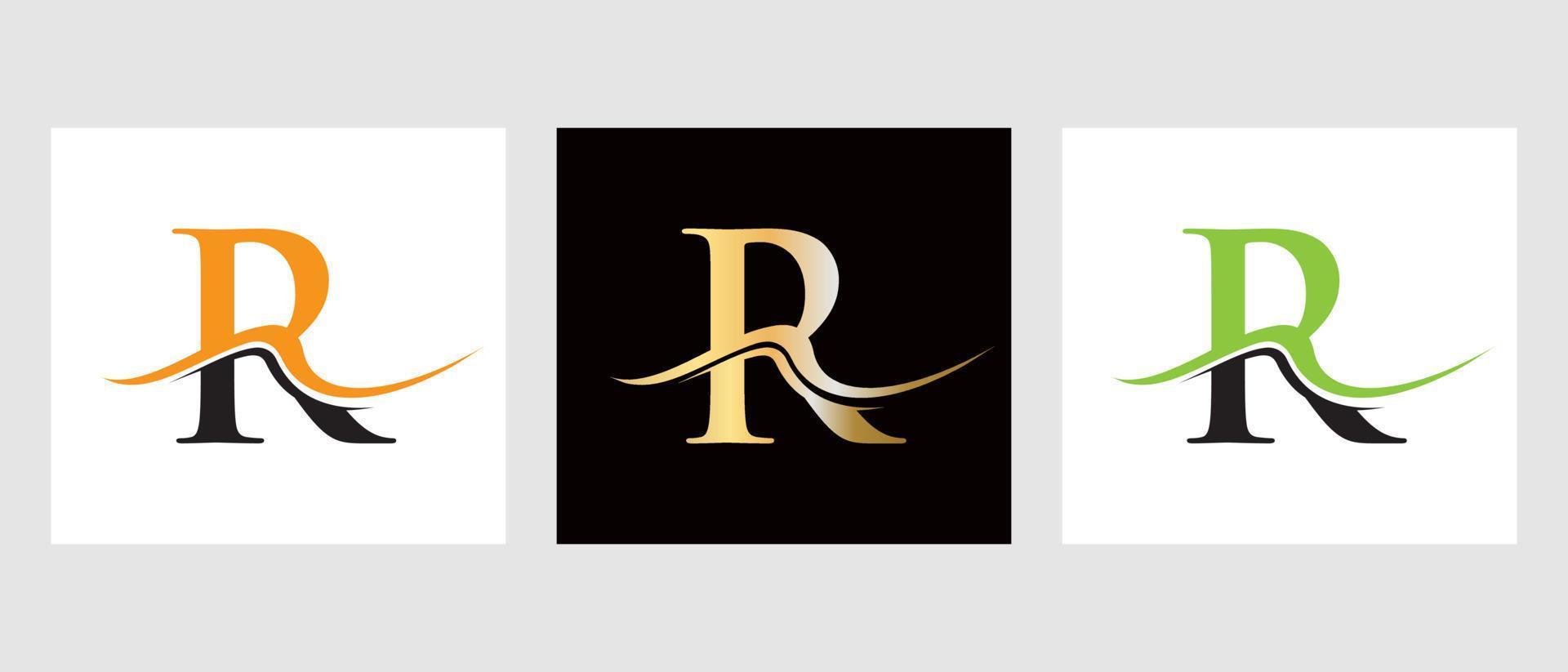 Initial Monogram Letter R Logo Design Vector Template