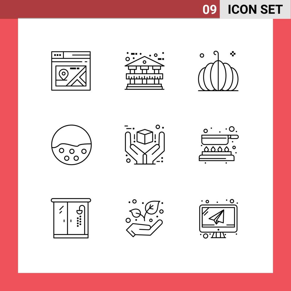 9 Creative Icons Modern Signs and Symbols of best skin protection pumpkin skin skin Editable Vector Design Elements