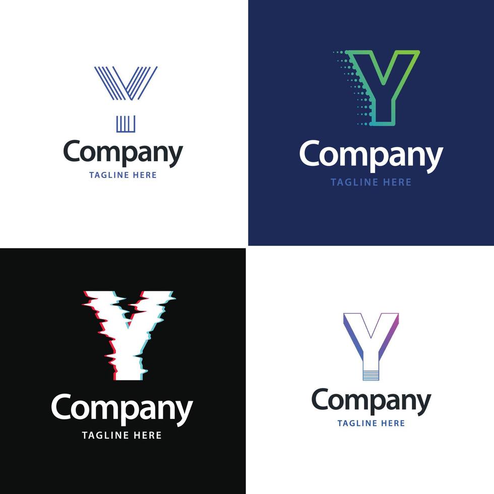 Letter Y Big Logo Pack Design Creative Modern logos design for your business 18604242 Vector Art
