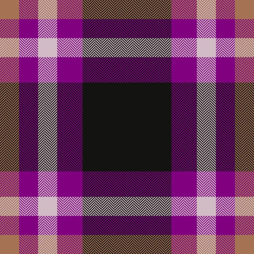 Plaid check pattern. Seamless fabric texture. Tartan textile print. vector