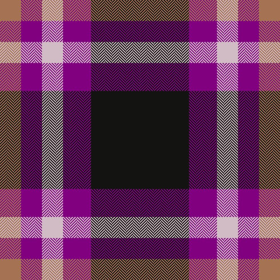 Plaid check pattern. Seamless fabric texture. Tartan textile print. vector