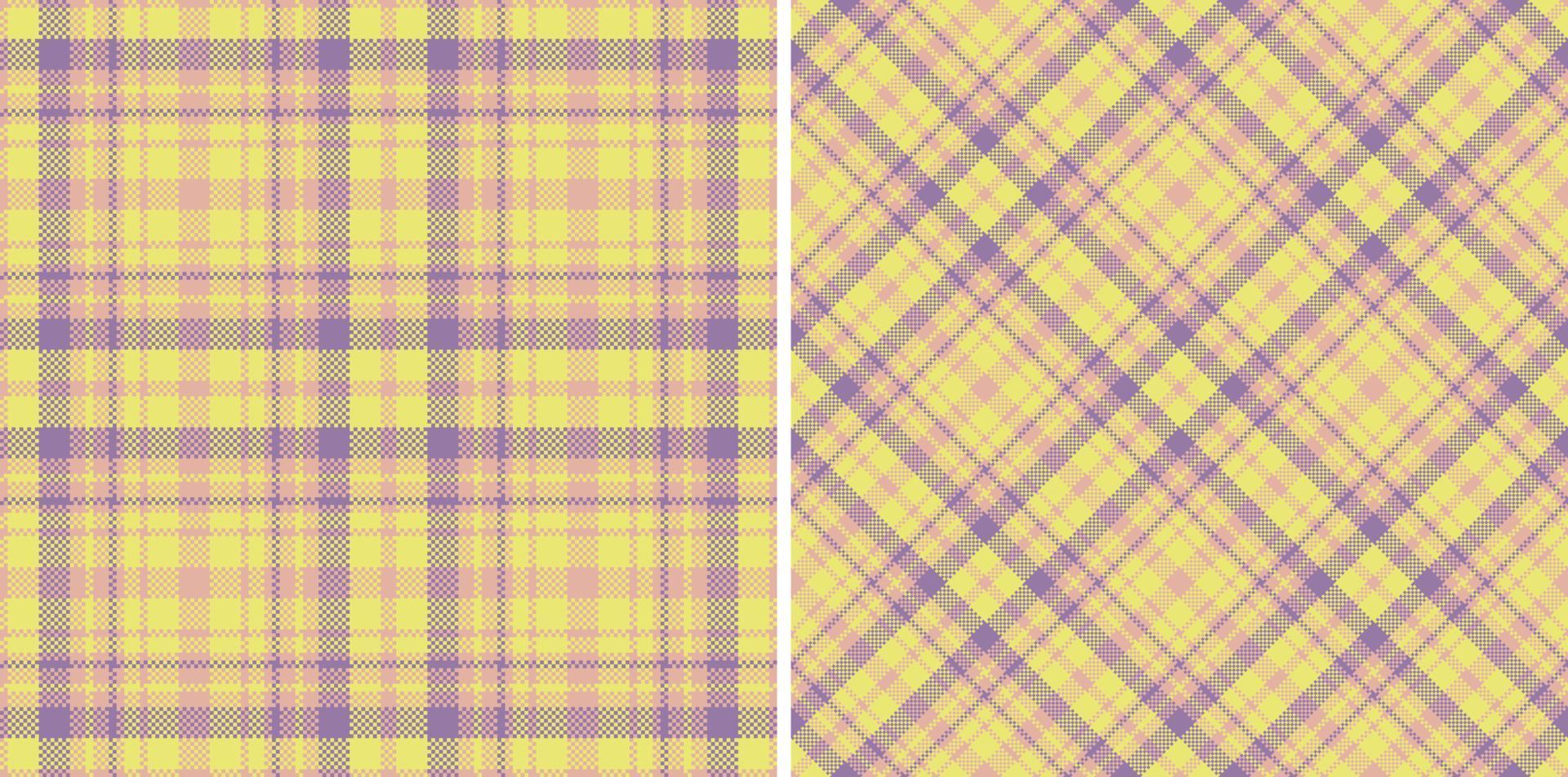 Vector tartan fabric. Check seamless texture. Plaid textile background pattern.