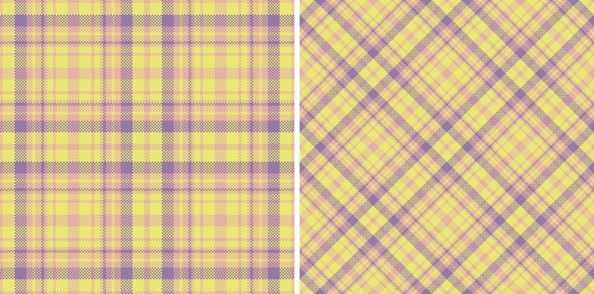 Vector tartan fabric. Check seamless texture. Plaid textile background pattern.