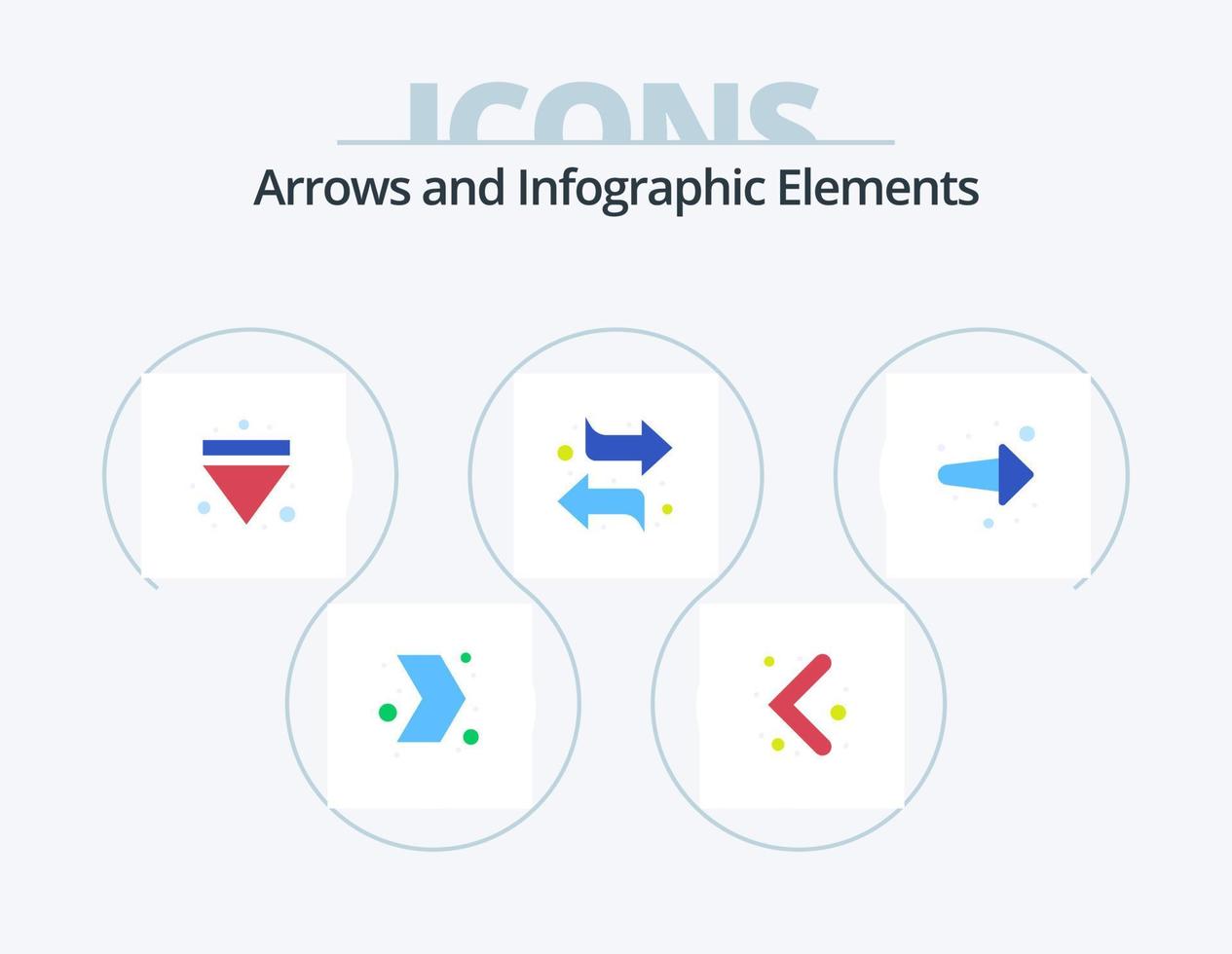 Arrow Flat Icon Pack 5 Icon Design. forward. arrow. eject. right. switch vector