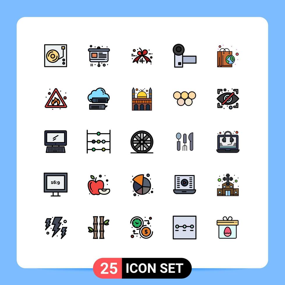 25 Creative Icons Modern Signs and Symbols of ecology systems discount gadgets devices Editable Vector Design Elements