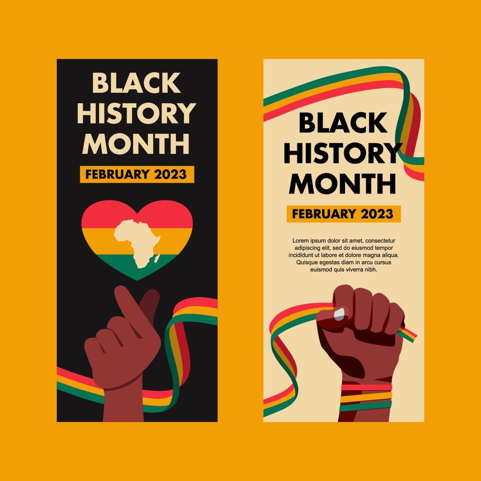 Black History Month vector