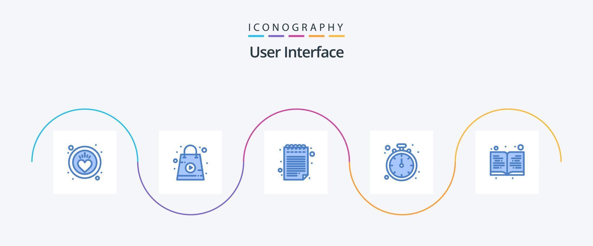 User Interface Blue 5 Icon Pack Including . read. pad icon. education. fix vector