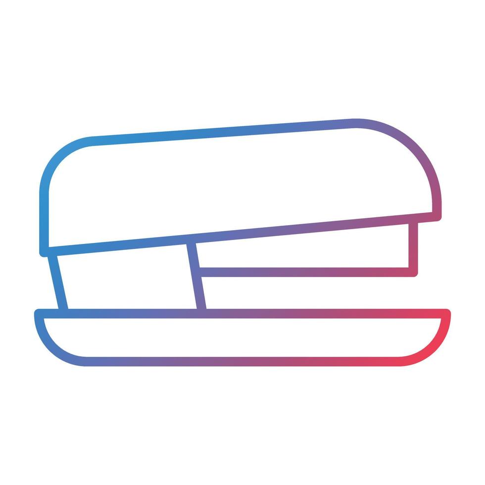 Stapler Line Gradient Icon vector