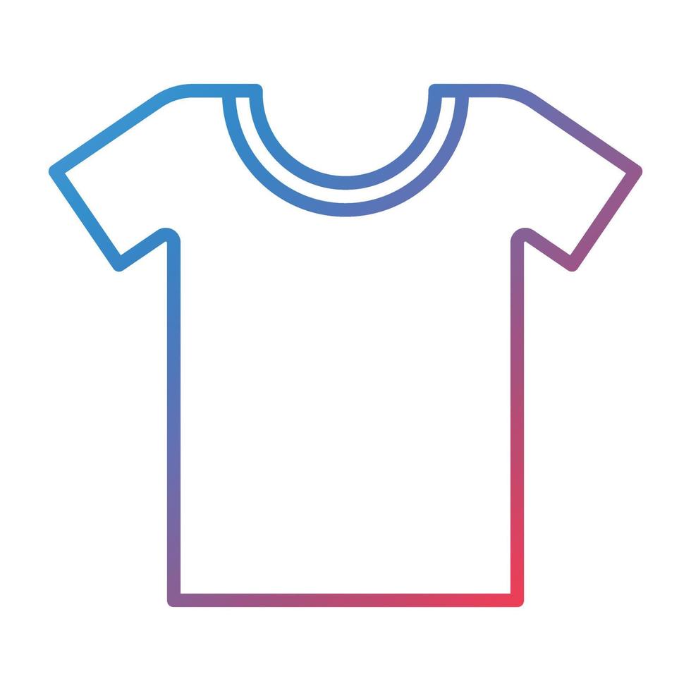 Tshirt Line Gradient Icon vector
