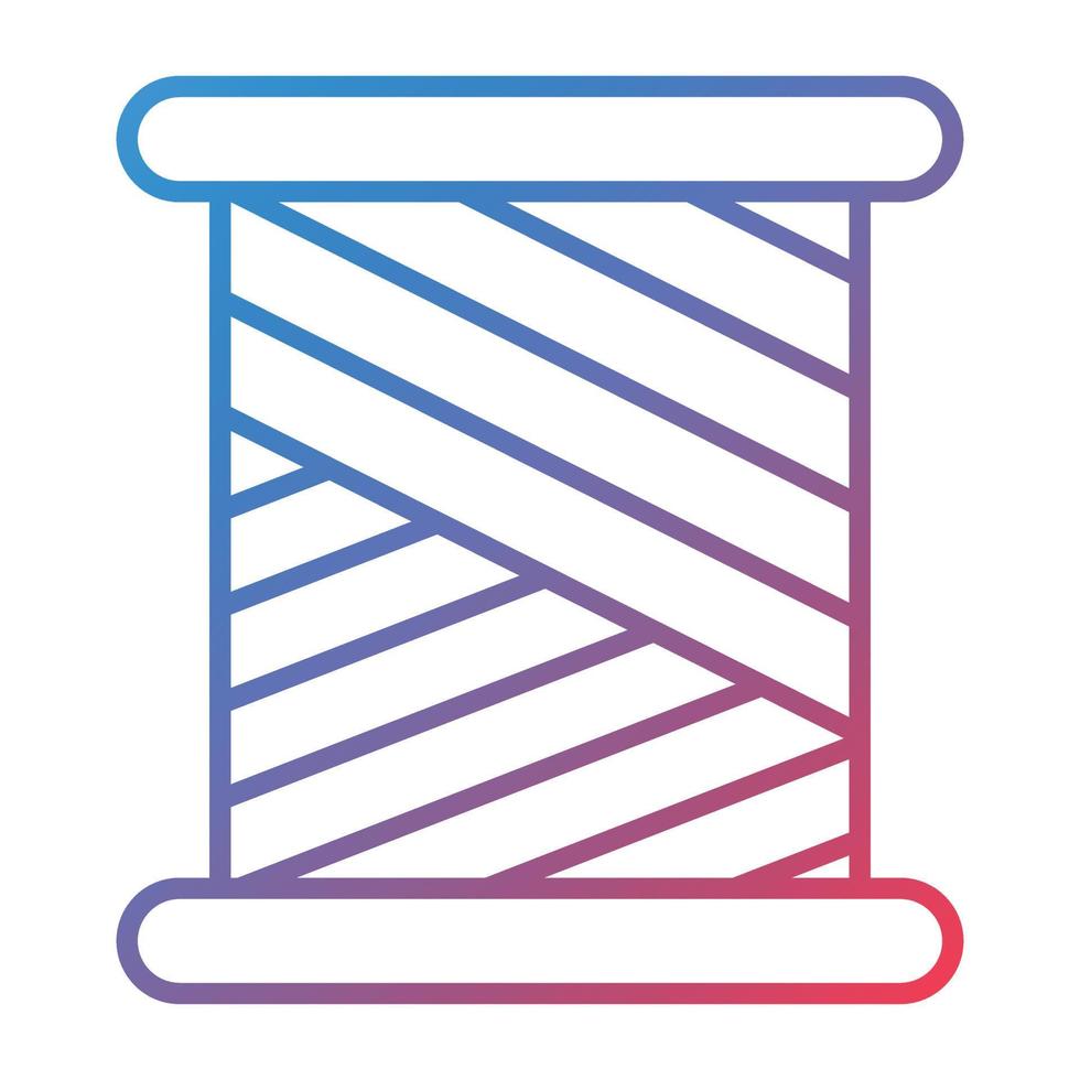 Spool Line Gradient Icon vector
