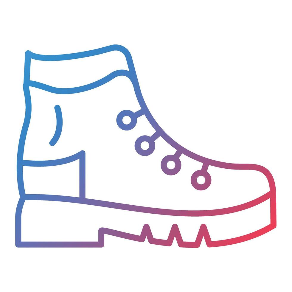 Boots Line Gradient Icon vector