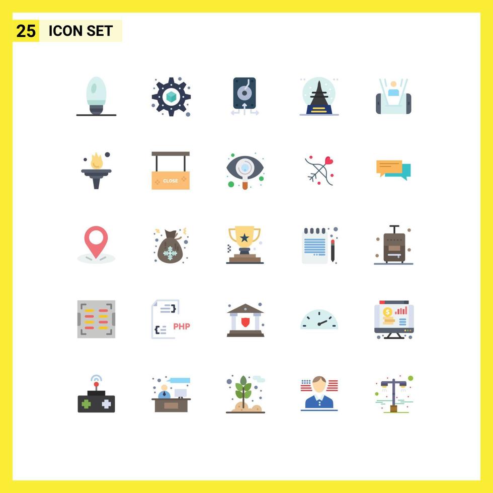 paquete de iconos de vector de stock de 25 signos y símbolos de línea para elementos de diseño de vector editable de verano móvil de servidor celular de tecnología