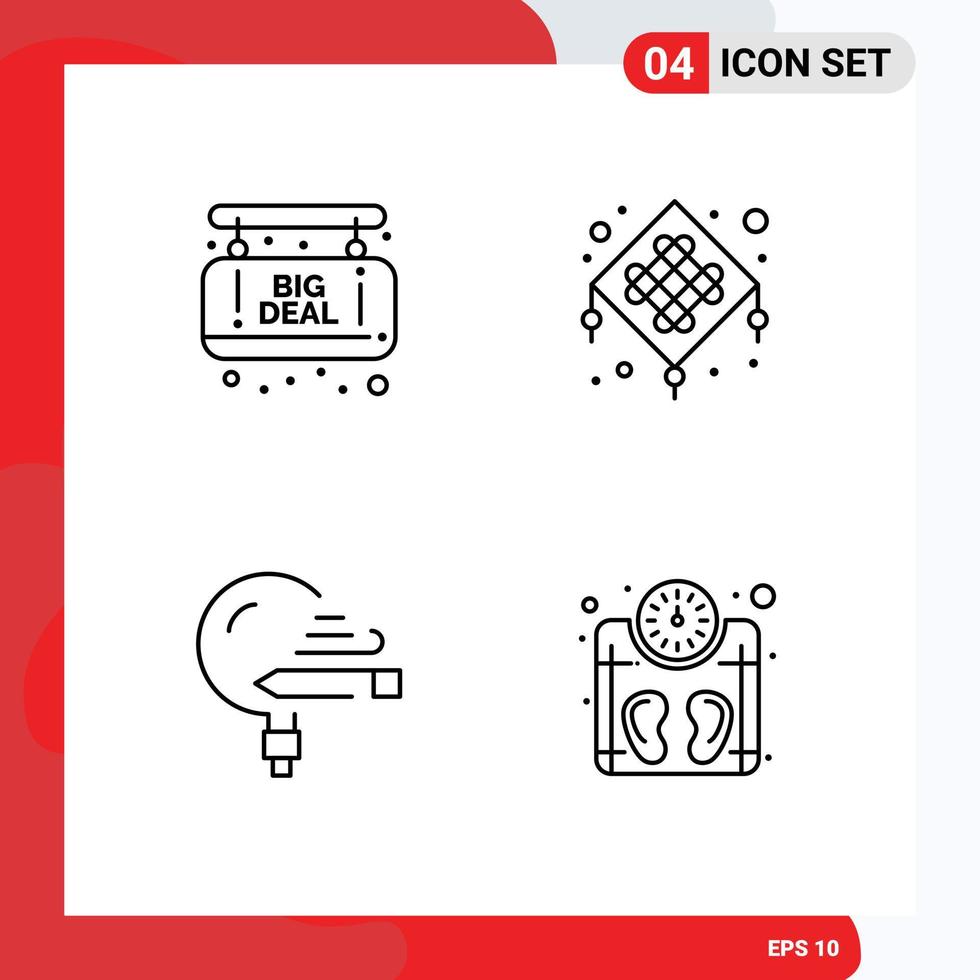 Universal Icon Symbols Group of 4 Modern Filledline Flat Colors of board learning chinese celebration study Editable Vector Design Elements