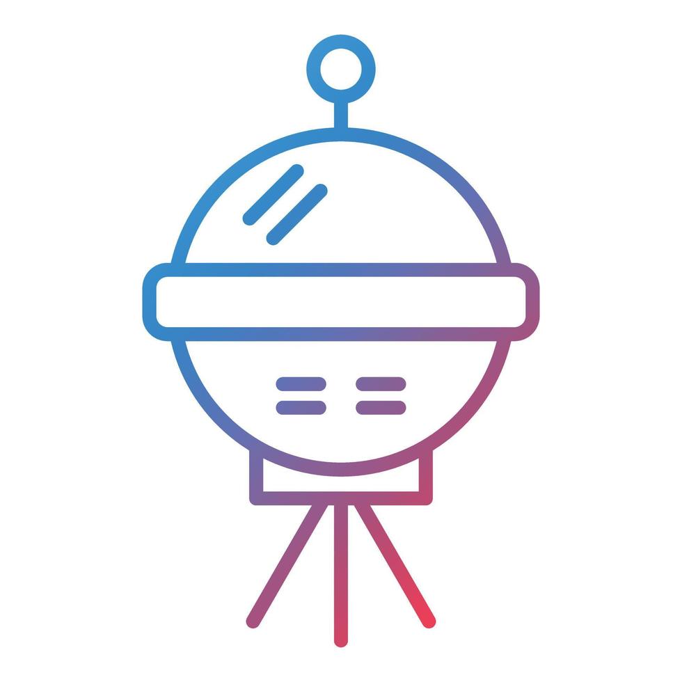 Space Probe Line Gradient Icon vector