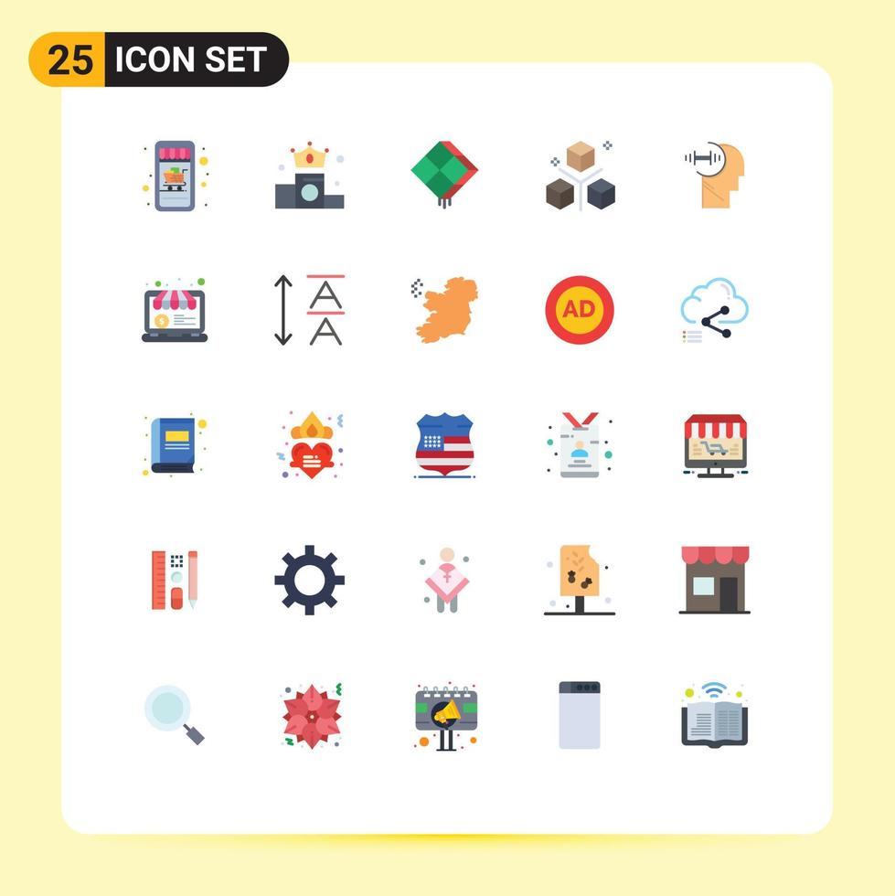 25 Creative Icons Modern Signs and Symbols of training objects decor development coding Editable Vector Design Elements