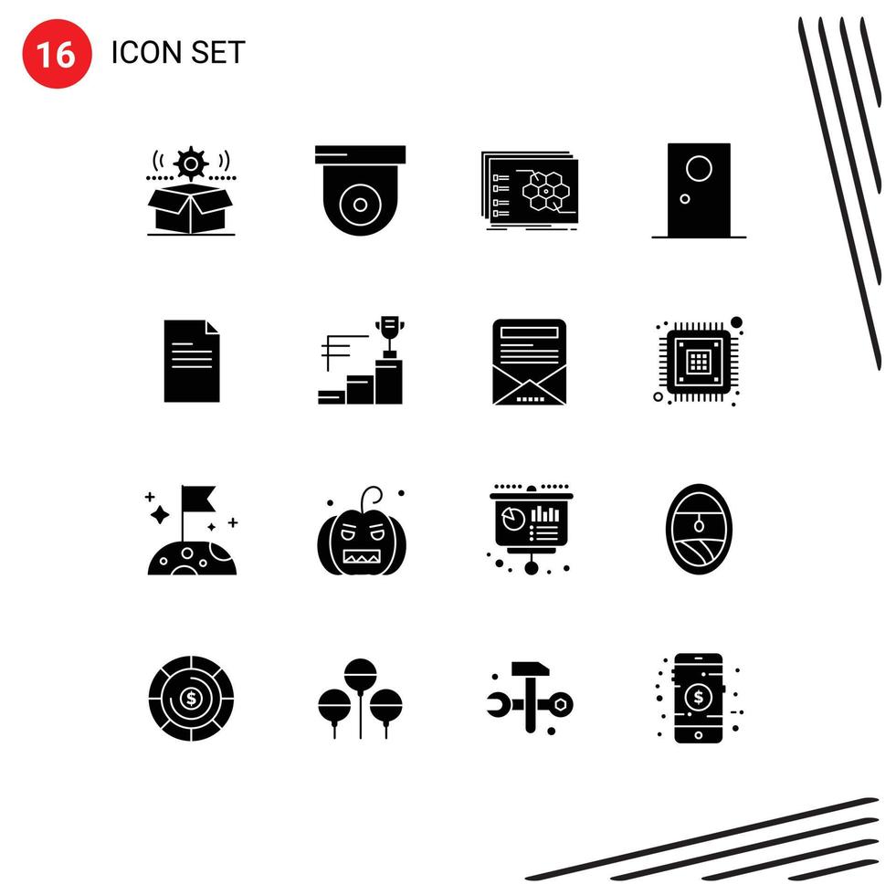 16 iconos creativos signos y símbolos modernos de elementos de diseño de vectores editables tácticos de entrada de juego exterior redondo