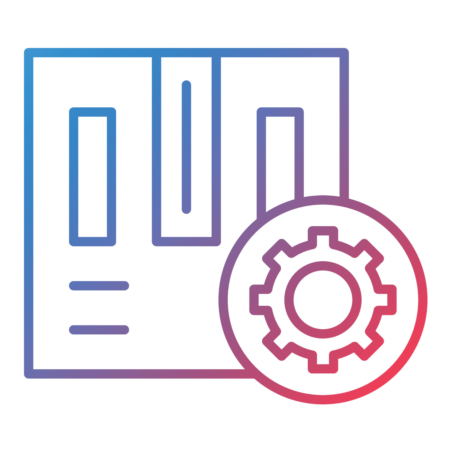 Project Management Line Gradient Icon 18662795 Vector Art at Vecteezy