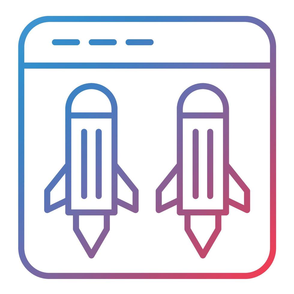 Ddos Line Gradient Icon vector