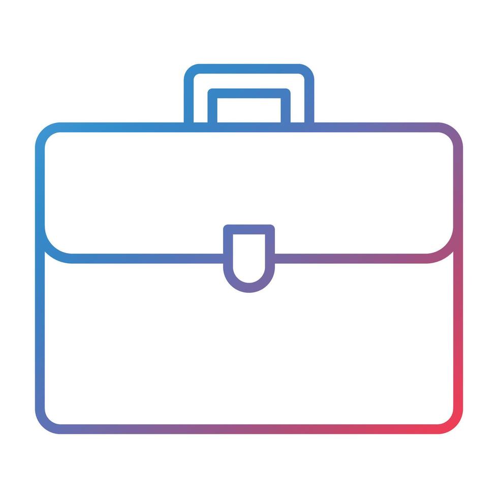 Briefcase Line Gradient Icon vector