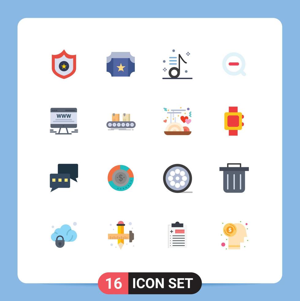 Stock Vector Icon Pack of 16 Line Signs and Symbols for board advert musical delete less Editable Pack of Creative Vector Design Elements
