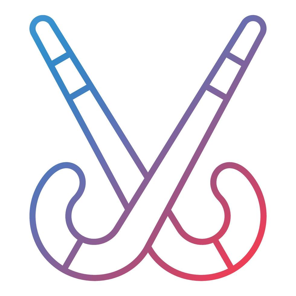 Hockey Line Gradient Icon vector