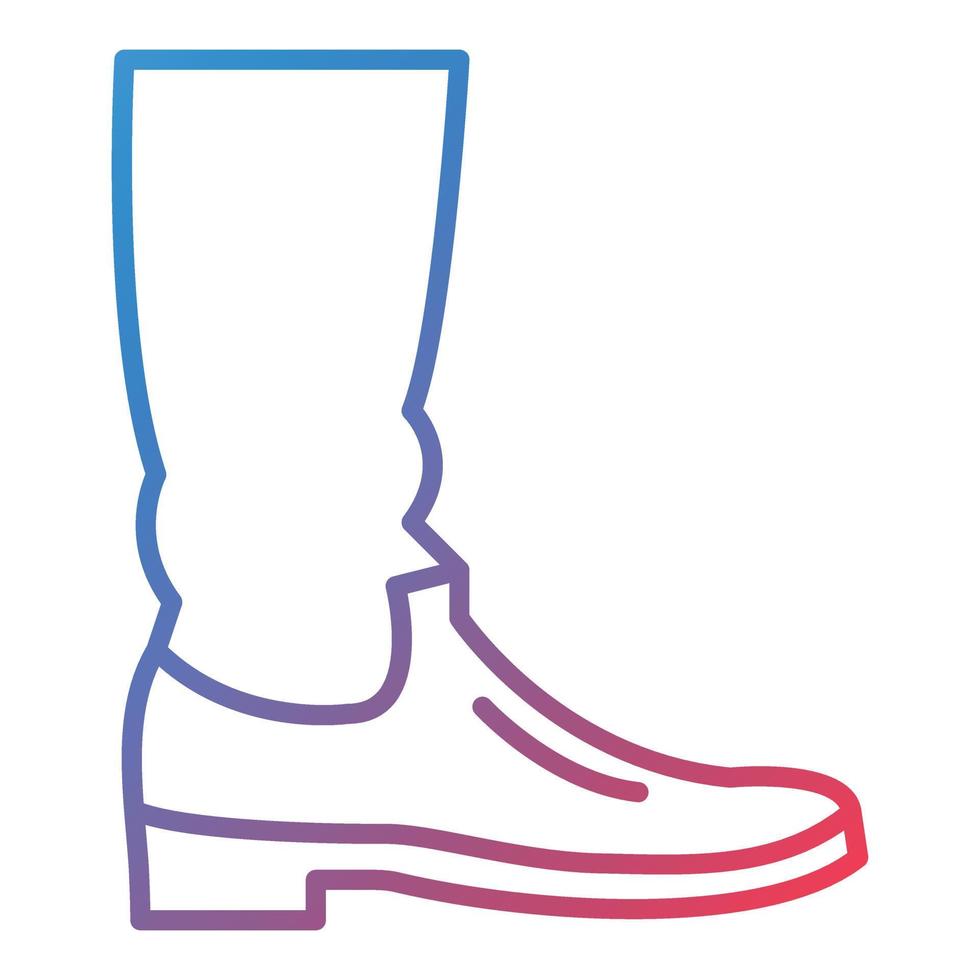 Wild Boots Line Gradient Icon vector