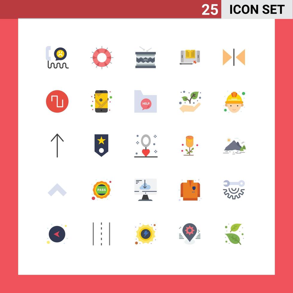 Pictogram Set of 25 Simple Flat Colors of smartphone application save st irish Editable Vector Design Elements