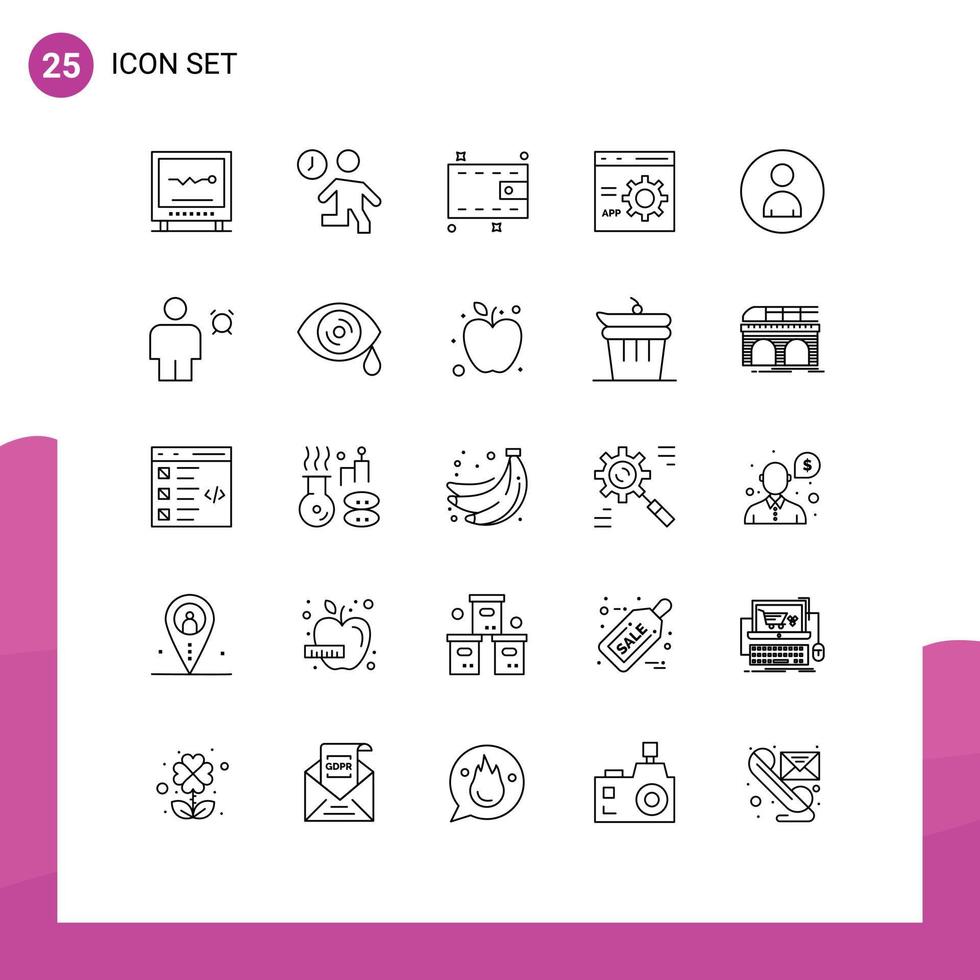 25 Creative Icons Modern Signs and Symbols of programming develop people coding cash Editable Vector Design Elements