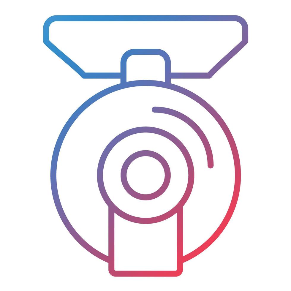 Cctv Line Gradient Icon vector