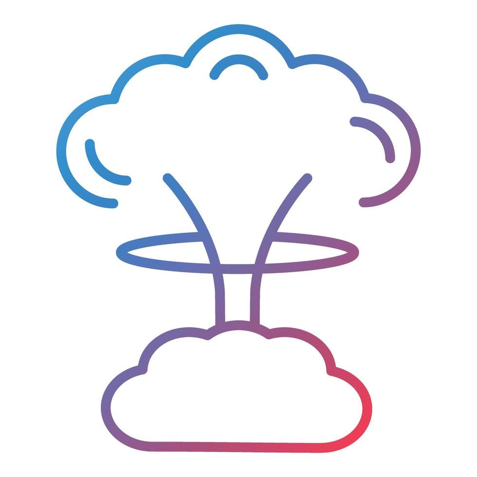 Explosion Line Gradient Icon vector