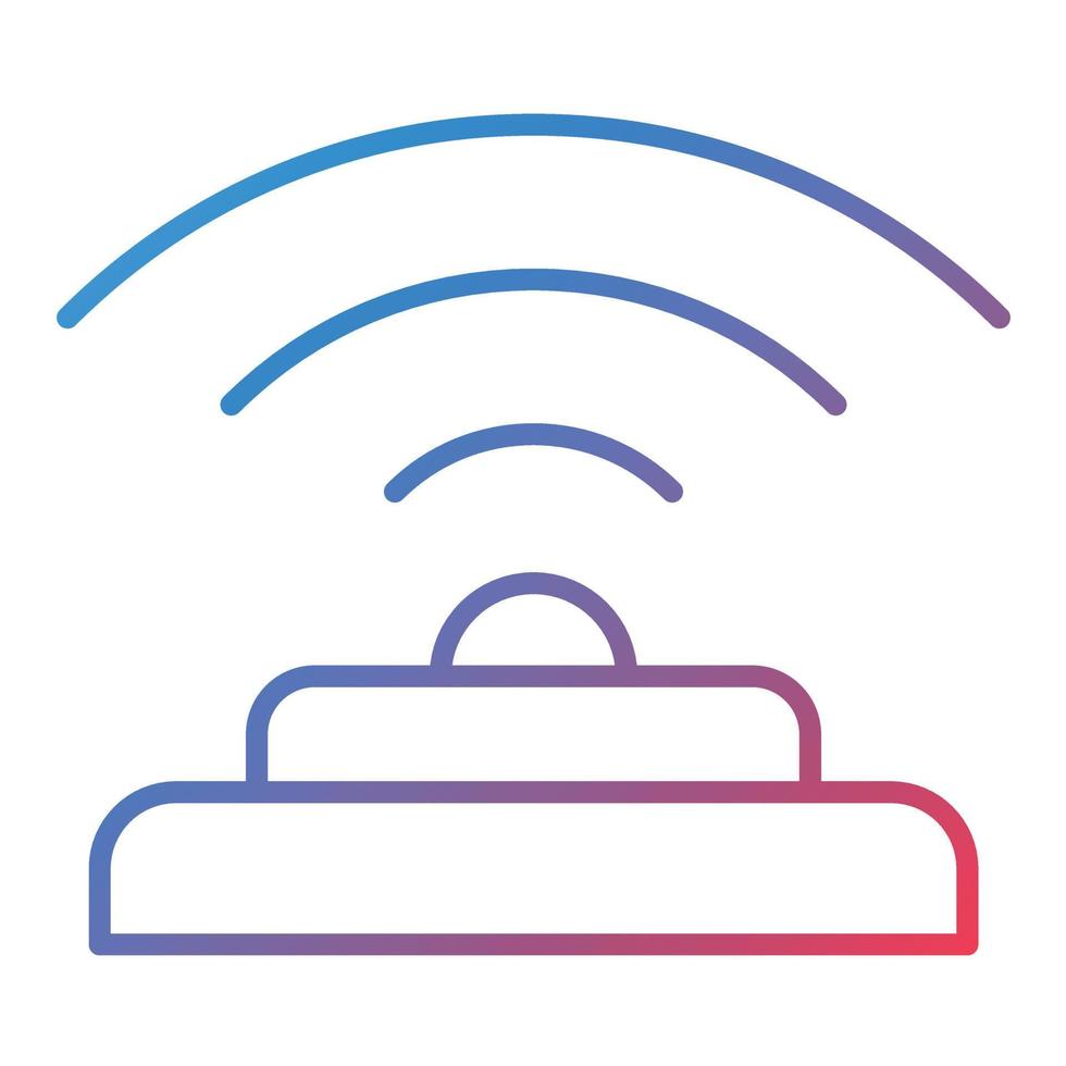 Infrared Sensor Line Gradient Icon vector