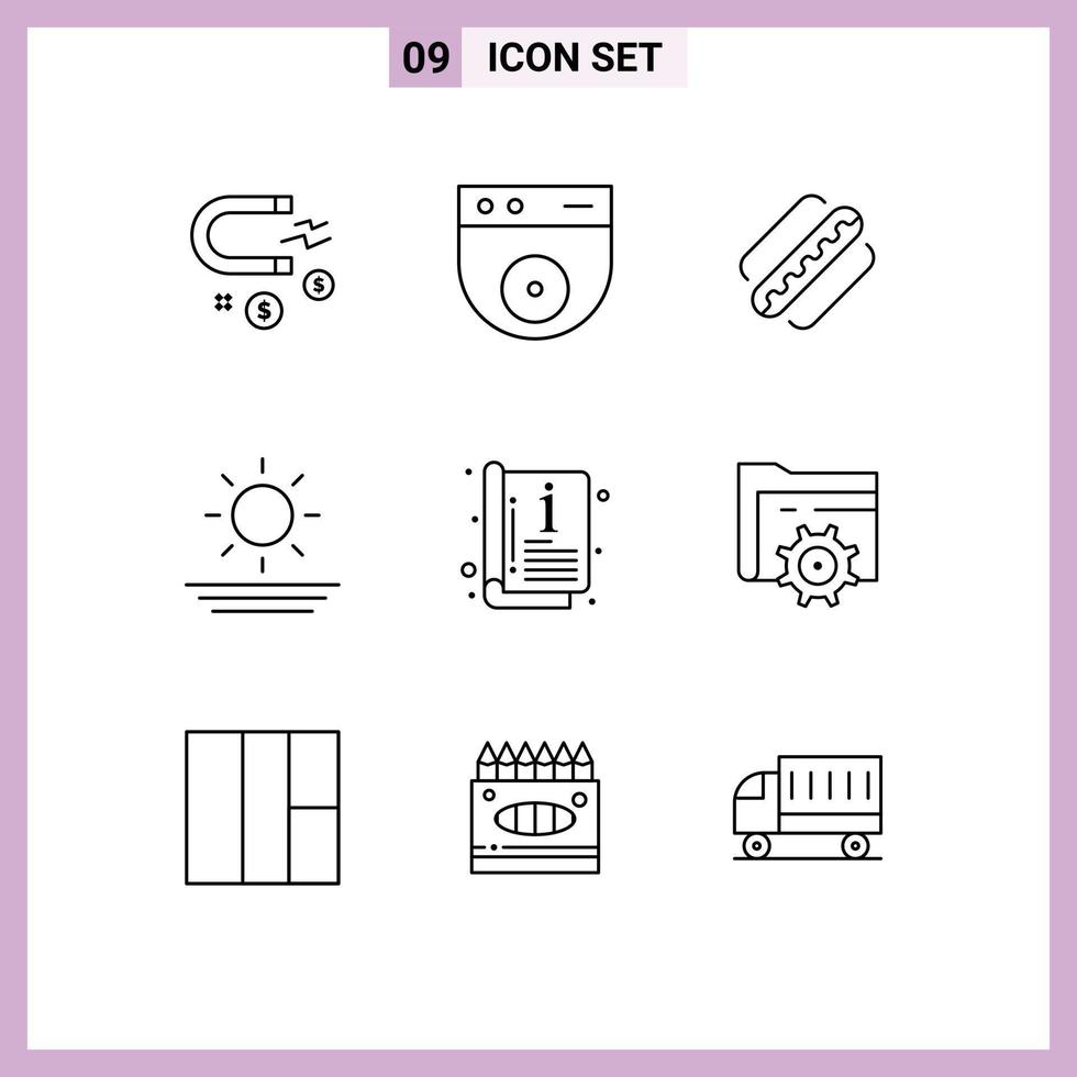 9 Thematic Vector Outlines and Editable Symbols of template catalogue american catalog holiday Editable Vector Design Elements